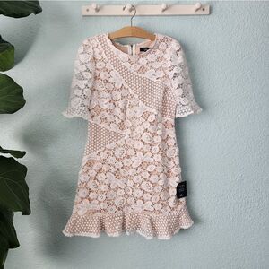 Lulu's bohemian romantic lined lace dress